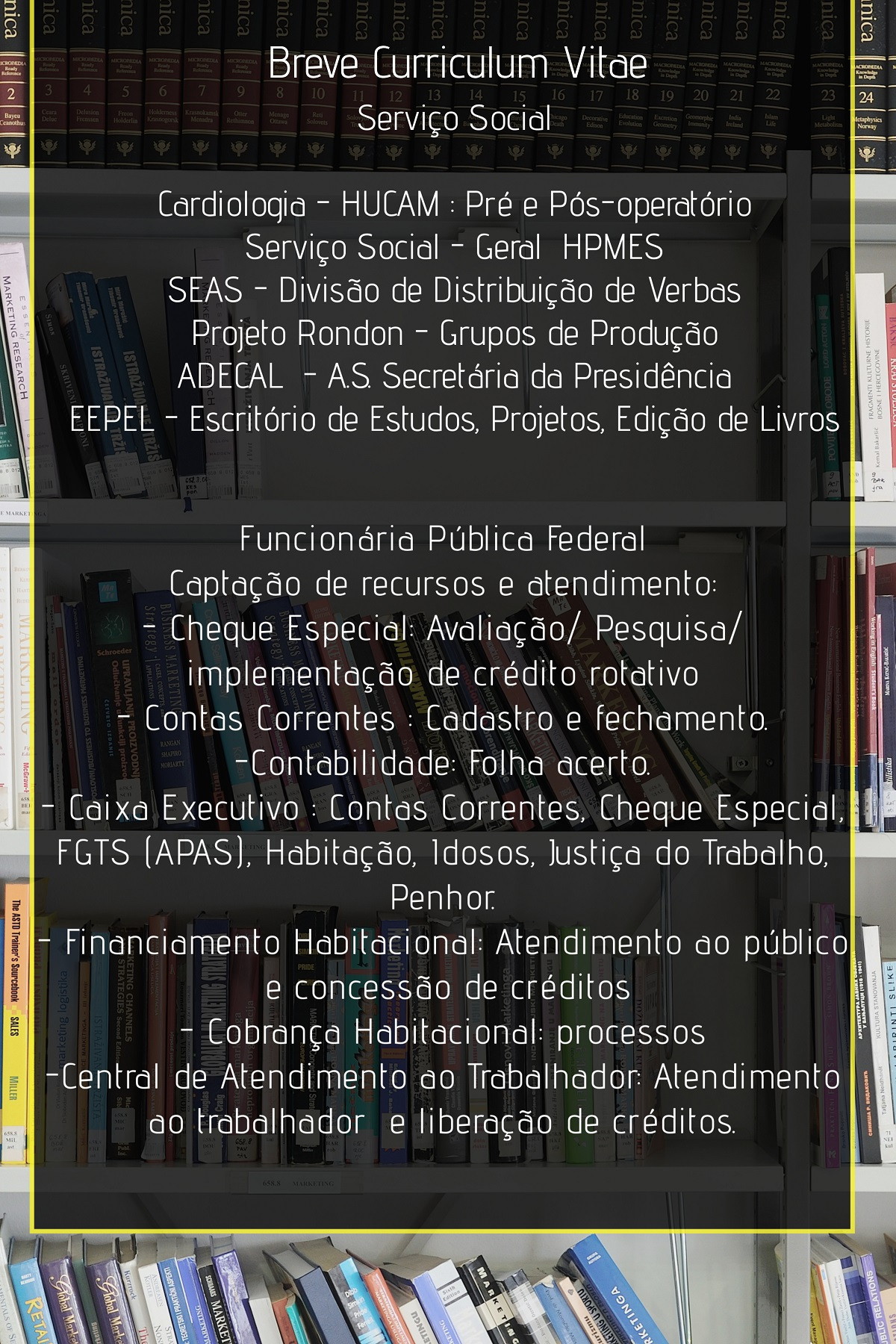 Conteúdo >títulos das páginas: Boas-Vindas!  Maior Tranquilidade  Recomeço  Chacras   Ares de Outono  Dicas e Tal...